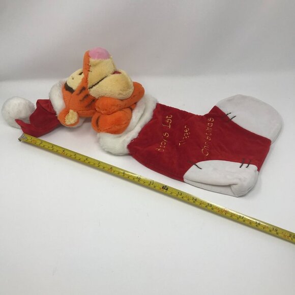 Disney Winnie the Pooh Babys 1st Tigger Plush Red Holiday Christmas Stocking 17" - Picture 7 of 8